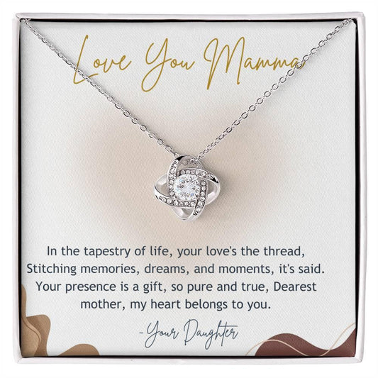 Love Knot Necklace - Love You Mamma