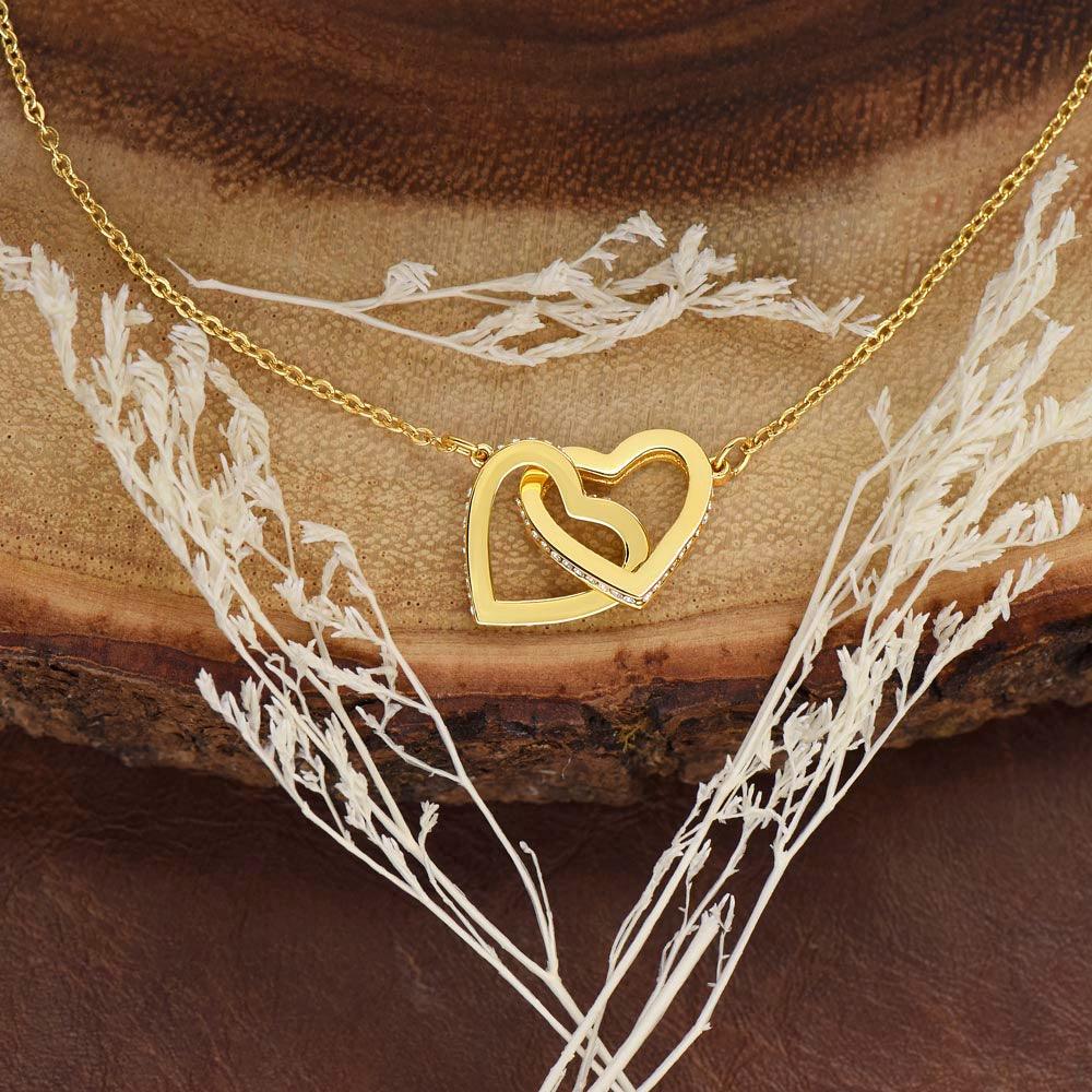 Interlocking Hearts Necklace - To My Best Friend