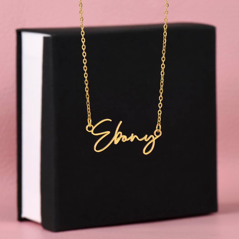 Signature Name Necklace - To My Amazing Mom