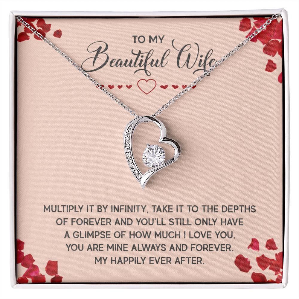 Forever Love Necklace - To My Beautiful Wife