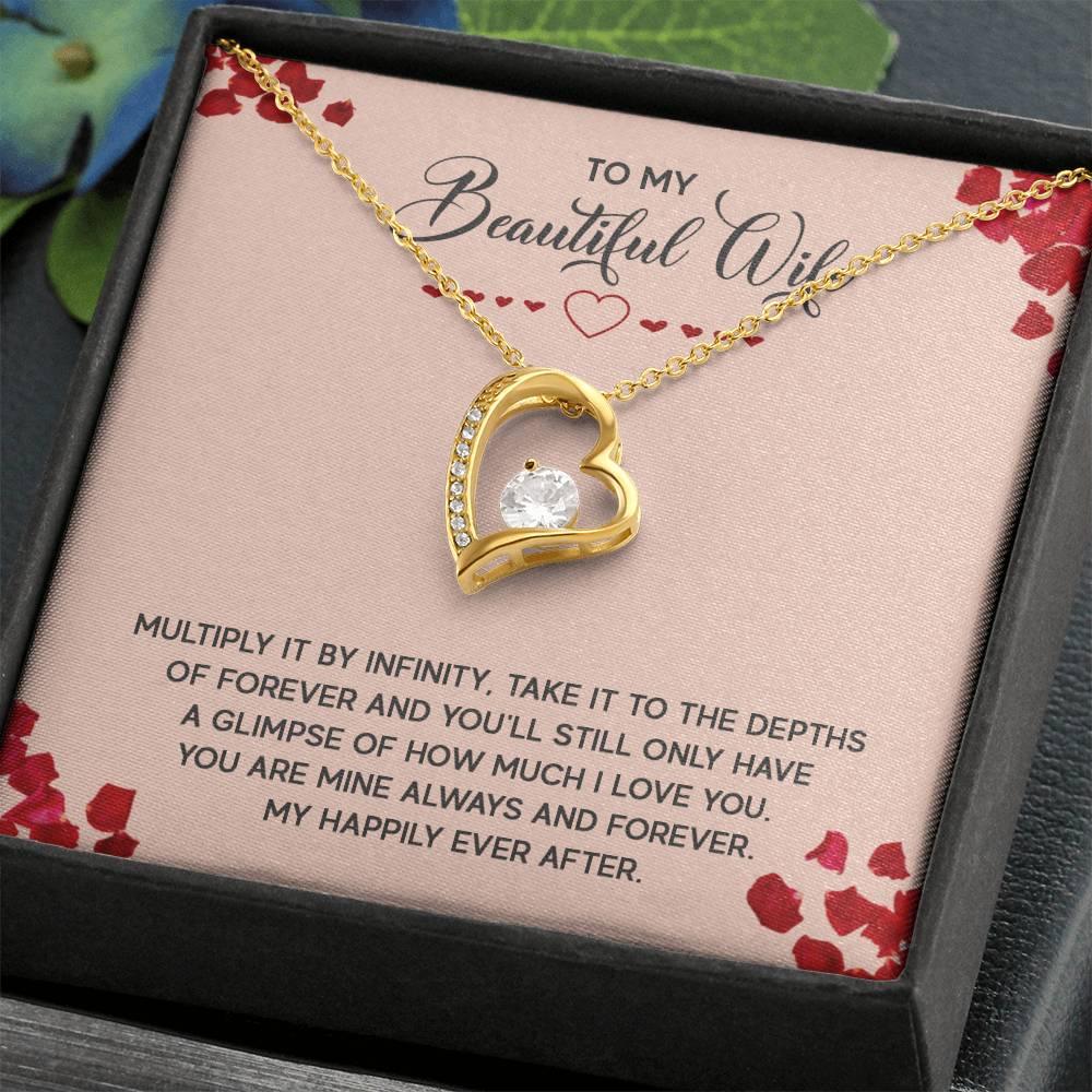 Forever Love Necklace - To My Beautiful Wife